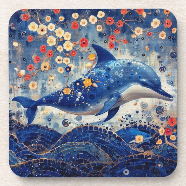 Dessous-de-verre Dauphin lunaire (Devant)