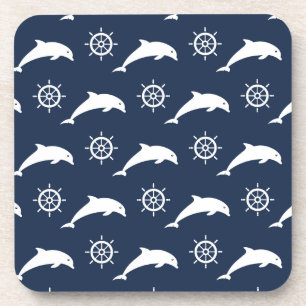 Dessous-de-verre Dauphins sur le motif de défilé