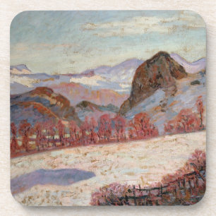 Dessous-de-verre d'Auvergne de St Sauves, c.1900 (huile sur le