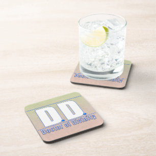 Dessous-de-verre DD Docteur en divinité Acronyme LOGO