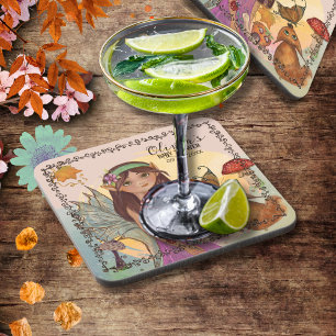 Dessous de verre de Baby shower Fée Enchantée Auto