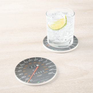 Dessous de verre de boisson classique Speedometer 