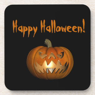 Dessous de verre de boisson du Citrouille de visag