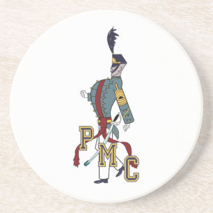 * Dessous de verre de boisson en grès avec logo d