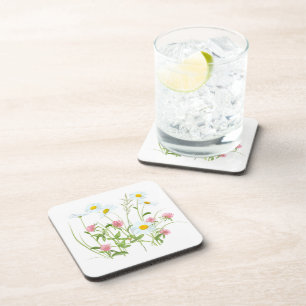 Dessous de verre de boisson fleur sauvage
