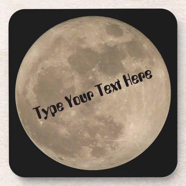 Dessous de verre de boissons de Pleine lune de (Devant)