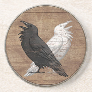 Dessous de verre de bouclier de Viking - Ravens