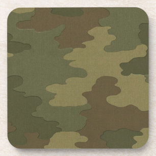 Dessous de verre de camouflage foncé
