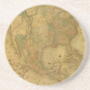 DESSOUS DE VERRE de carte USA