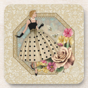 dessous de verre de charme des années 50 avec le