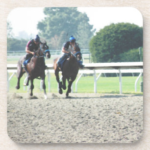 Dessous de verre de chevaux de course