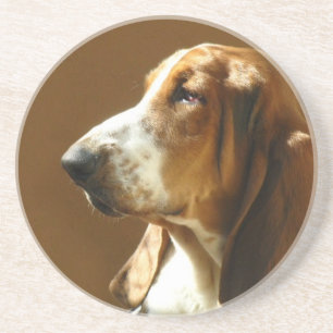 Dessous de verre de chien de Basset Hound