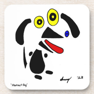 Dessous de verre de chiens Abstraits - Ensemble de