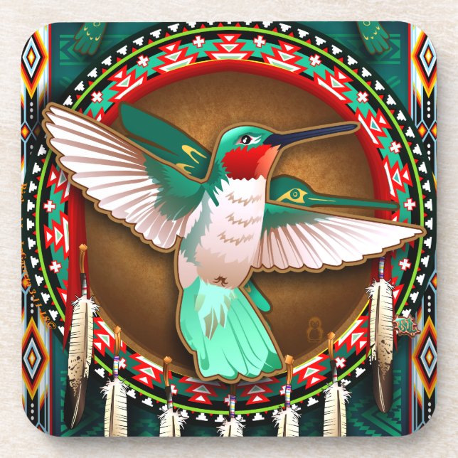 dessous de verre de colibri (Devant)