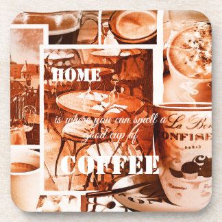 Dessous de verre de collage de café Vintage frança