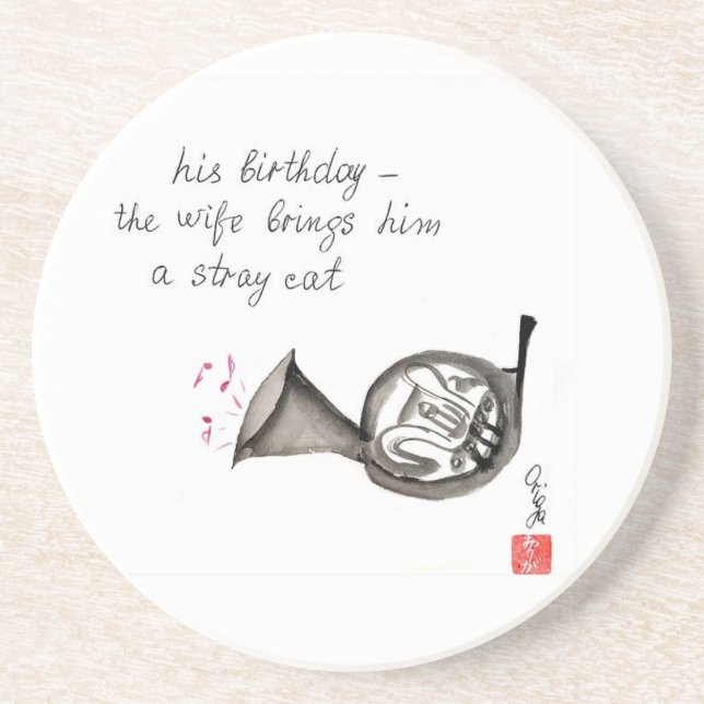 Dessous de verre de cor de harmonie (Devant)