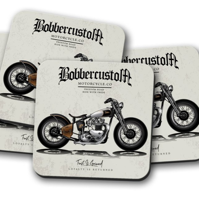 Dessous de verre de coupe personnalisé Bobber | En (Créateur téléchargé)