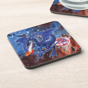 Dessous de verre de dragon cosmique Azurite