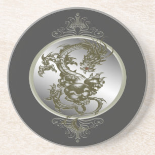 Dessous de verre de dragon d'acier