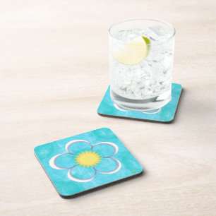 Dessous de verre de fleurs d'été