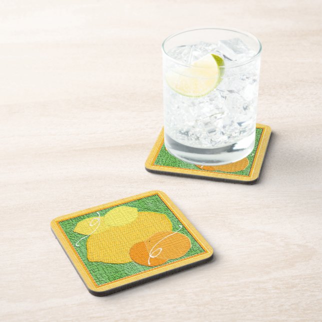 Dessous de verre de fruits texturés (Côté Droit)