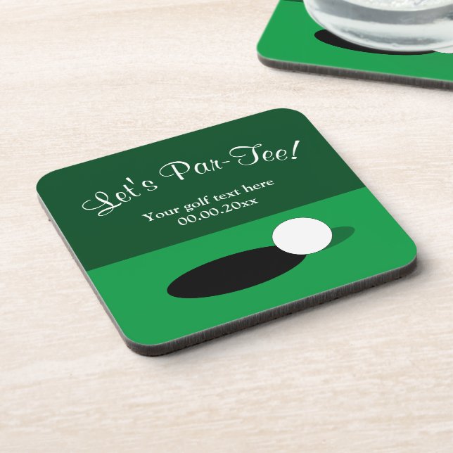 Dessous de verre de golf sur mesure par tee pour l (Côté gauche)