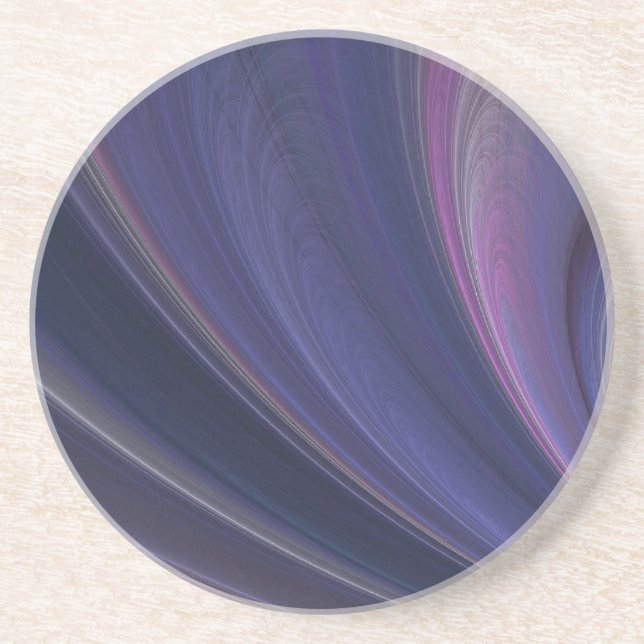 Dessous de verre de grès Abstrait en arc-en-ciel f (Devant)