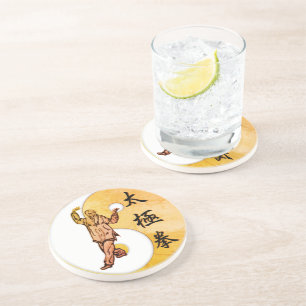 Dessous de verre de grès de Tai Chi