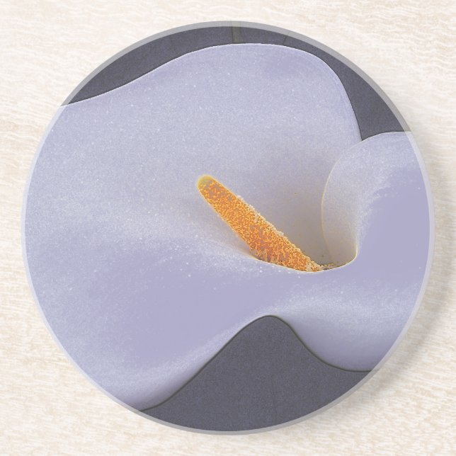 Dessous de verre de grès en grès de Calla Lily Pet (Devant)
