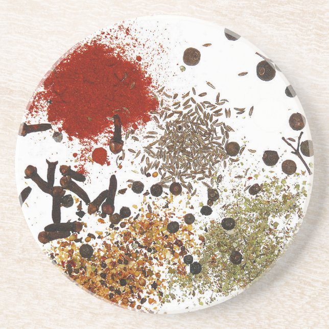 Dessous de verre de grès épice de vie (Devant)