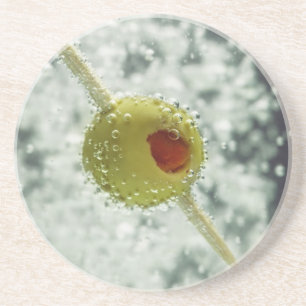 Dessous de verre de grès Martini Olive