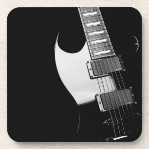 Dessous de verre de guitare Black Electric