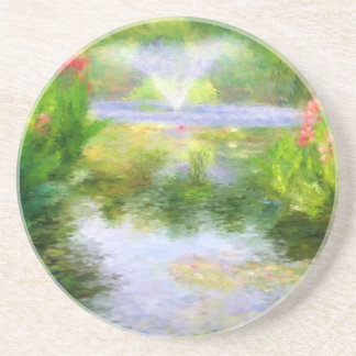 Dessous de verre de jardin de l'eau de Monet