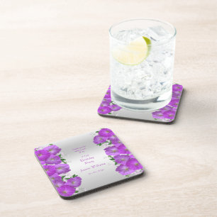 Dessous-de-verre De jolies pétunias floraux de classe pour annivers