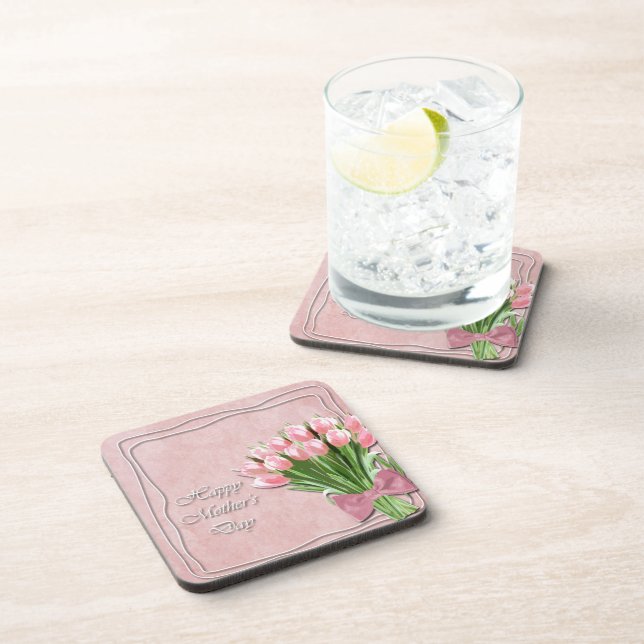 Dessous de verre de la fête des mères de Tulipes r (Côté Droit)