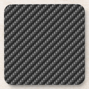 Dessous de verre de la fibre 2 de carbone