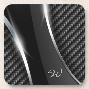 Dessous de verre de la fibre 3 de carbone