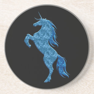 Dessous de verre de la licorne Blue Fire