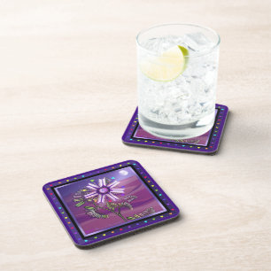 Dessous de verre de la société de boissons Fleur d