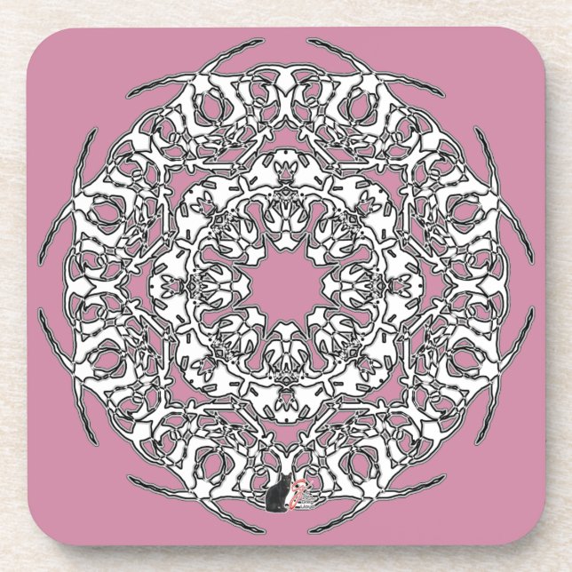 Dessous de verre de l'aube du glyphe octa (Devant)