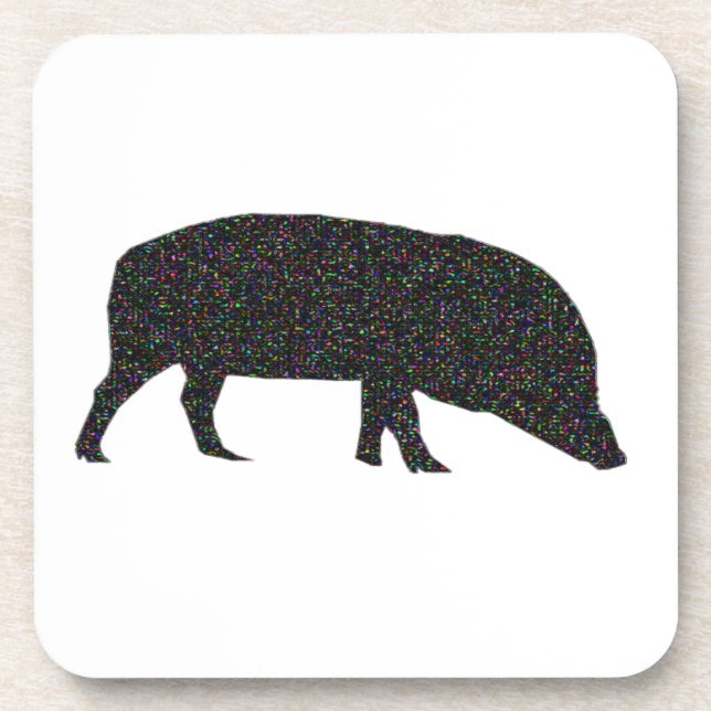 Dessous de verre de liège à cochon mousseux (Devant)