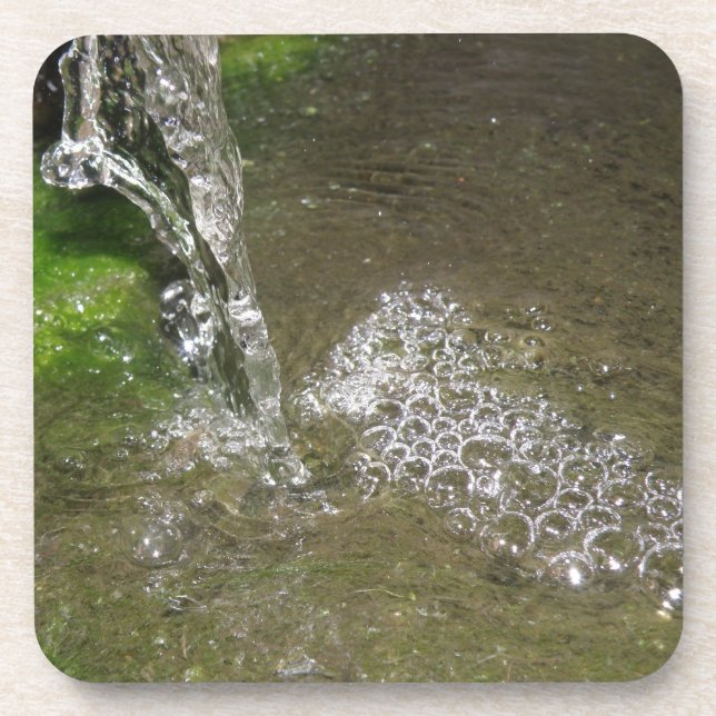 Dessous de verre de liège à eau bouillonnante de c (Devant)