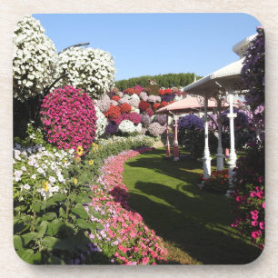 Dessous de verre de liège avec pétunias