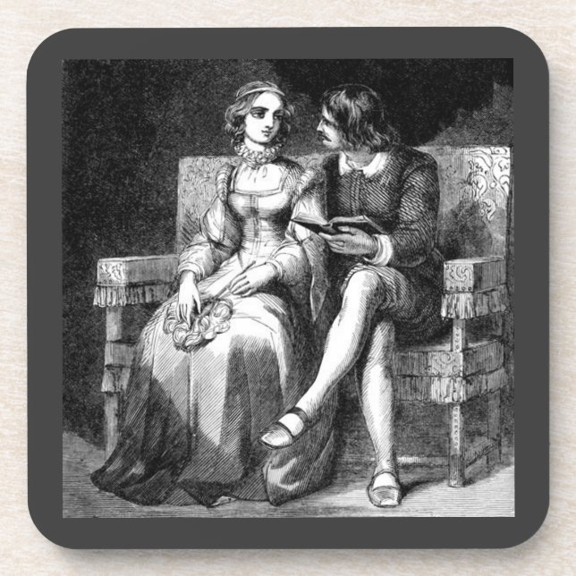 Dessous de verre de liège d'art vintage (Devant)