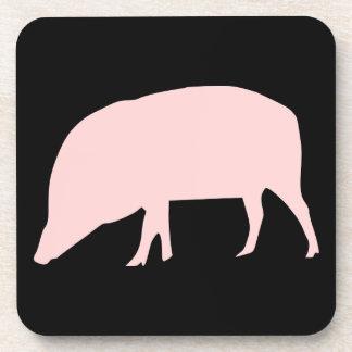 Dessous de verre de liège de porc rose