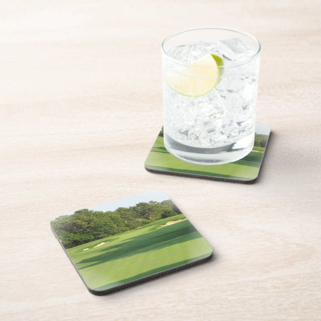 Dessous de verre de liège de terrain de golf (Côté Droit)