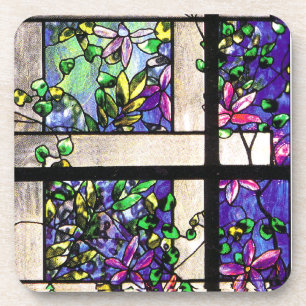 Dessous de verre de liège en verre souillé de