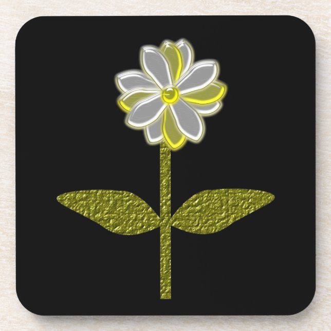 Dessous de verre de liège Fleur Faisant briller (Devant)