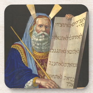 dessous de verre de liège "Moïse et les dix comman