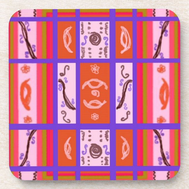 Dessous de verre de liège plaqué (Devant)